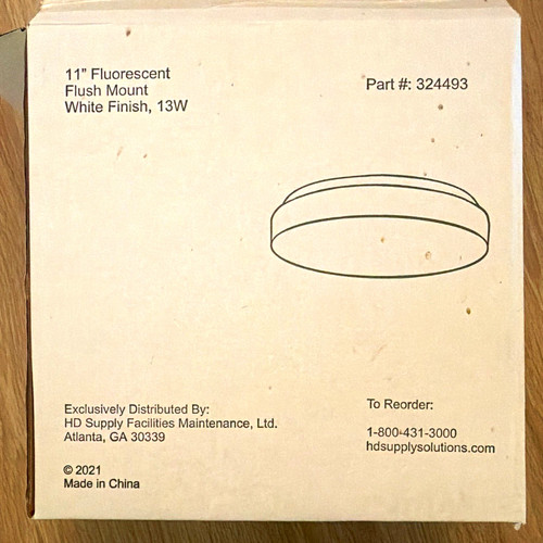 Fluorescent flush mount - 11, in