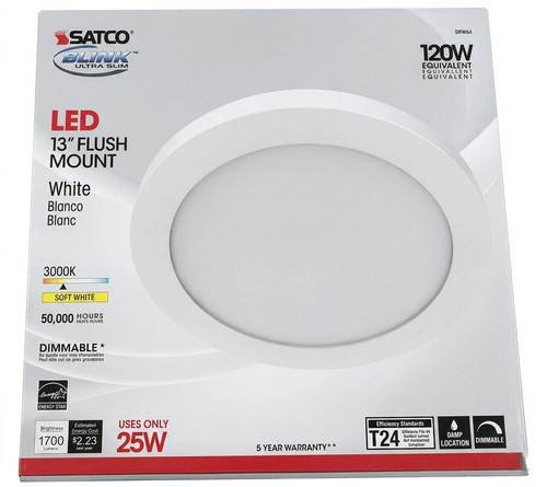 Satco s29650 flush - s29650, 13"