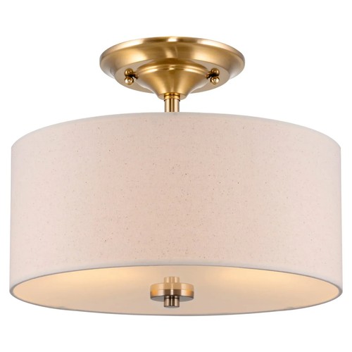 Light semi flush mount - 2-light,