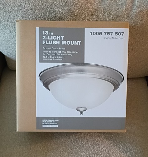 Flush mount light brushed - light,