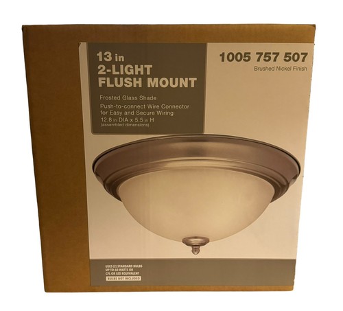 Flush mount light brushed - flush,