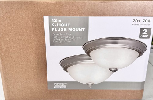 Light brushed nickel - 13, in.