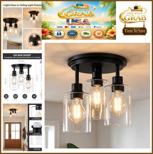 Semi flush mount - semi, light