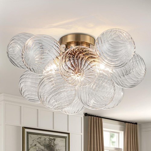 Semi flush chandelier - semi,